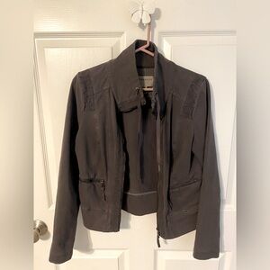 Gorgeous Slate Grey Jacket Zip Up Size M